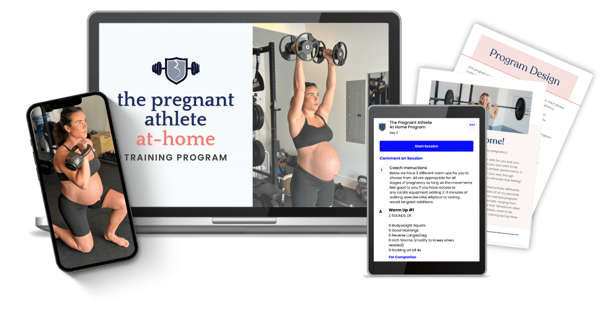 Pregnant Athlete At Home